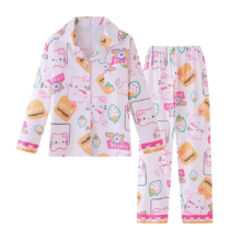 2Pcs Cartoon Hello Kitty Pattern Kawaii Pajamas 2Pcs Cartoon Hello Kitty Pattern Kawaii Pajamas