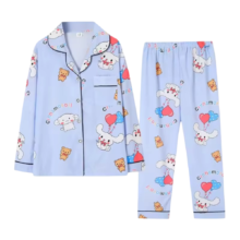 2Pcs Cartoon Cinnamoroll Bear Pattern Kawaii Pajamas 2Pcs Cartoon Cinnamoroll Bear Pattern Kawaii Pajamas