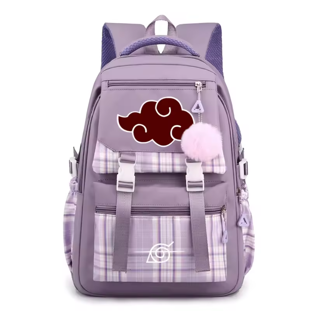 Anime Kawaii Naruto Akatsuki Symbol Backpack