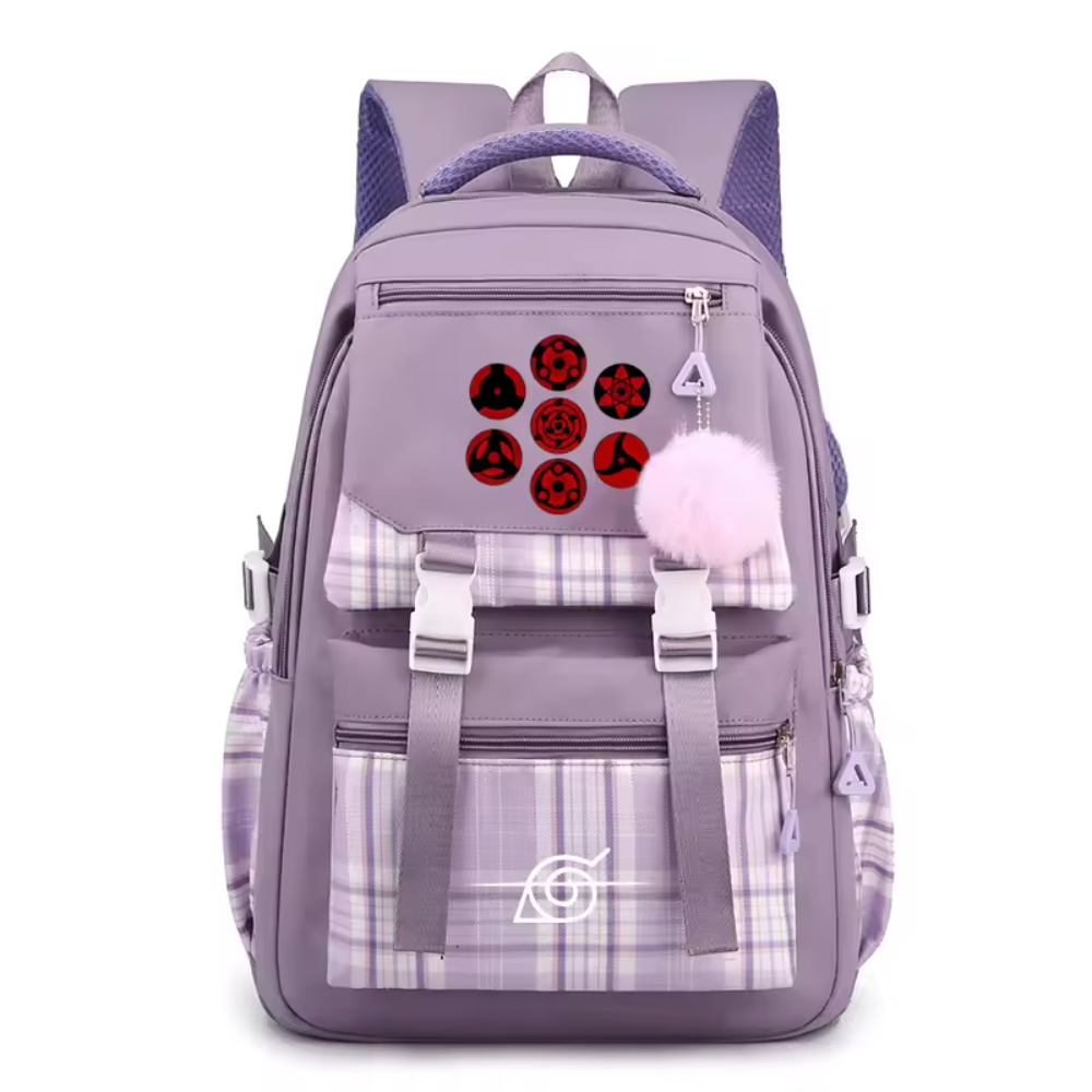 Anime Kawaii Naruto Sharingan Symbols Backpack