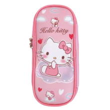 Kawaii Sanrio Hello Kitty Double Zipper Pencil Case Kawaii Sanrio Hello Kitty Double Zipper Pencil Case