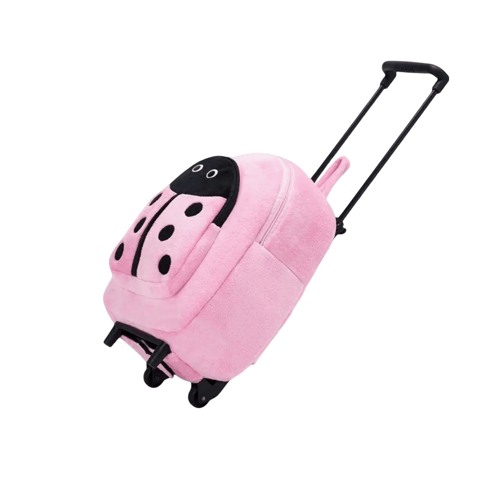 Cartoon Ladybug Kawaii Plush Travel Trolley