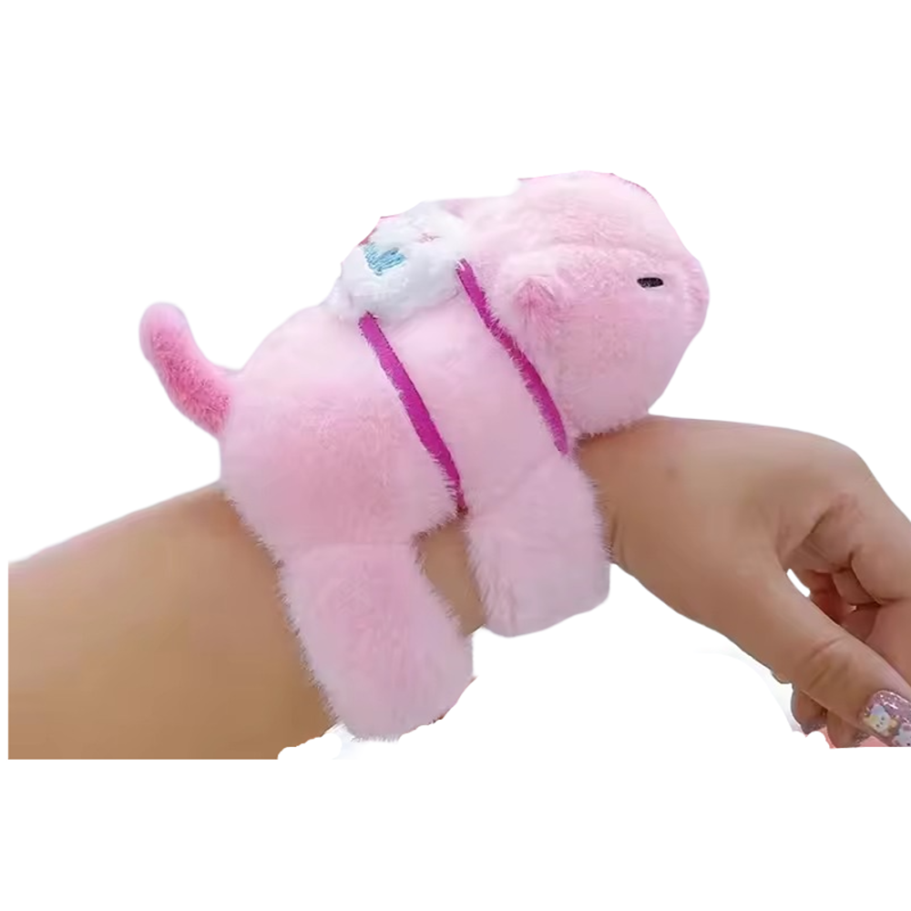 Kawaii Animal Pink Capybara Plush Bracelet
