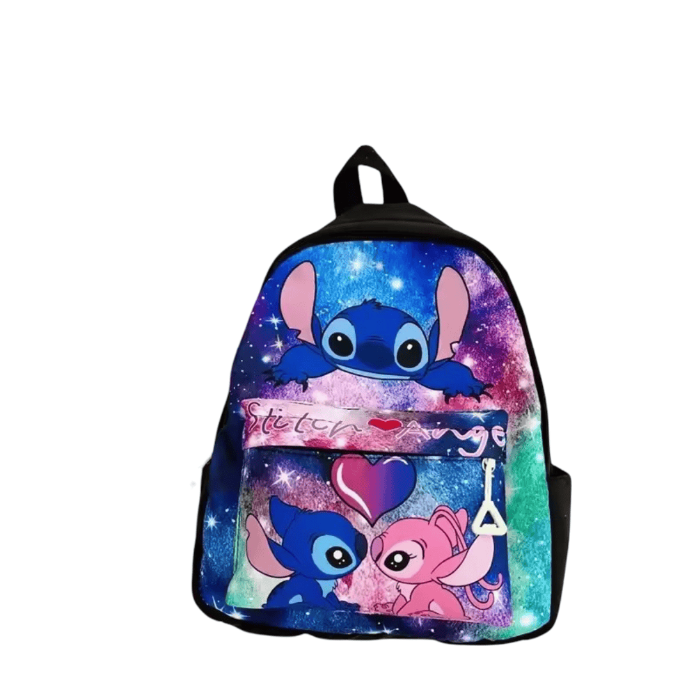 Cartoon Stitch And Angel Kawaii Casual Backpack Cartoon Stitch And Angel Kawaii Casual Backpack