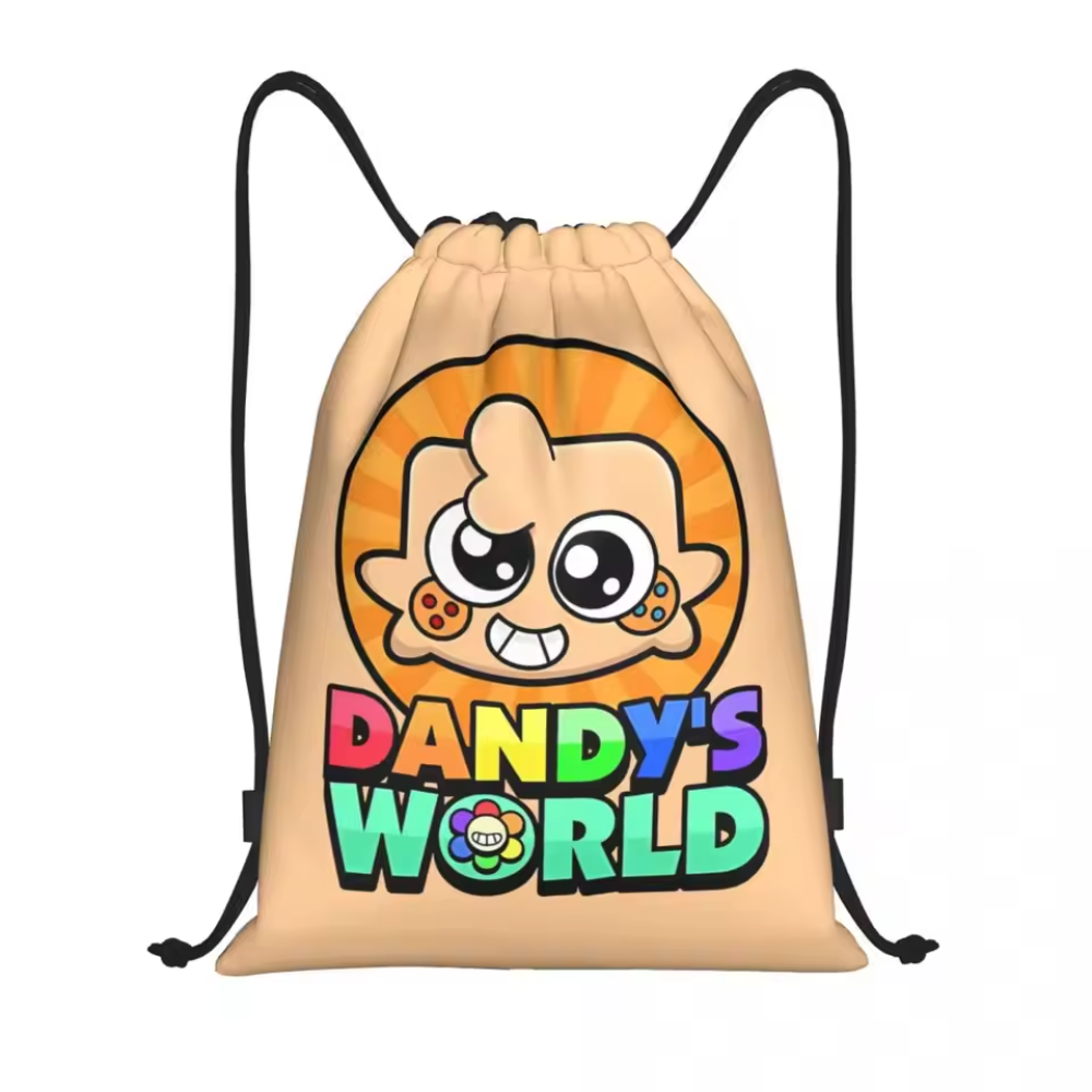 Kawaii Cartoon Dandy's World Goob Drawstring Backpack