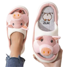Cartoon Pig Designer Kawaii Plush Slippers Cartoon Pig Designer Kawaii Plush Slippers