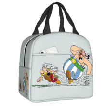 Cartoon Kawaii Asterix And Obelix Insulated Lunch Bag Cartoon Kawaii Asterix And Obelix Insulated Lunch Bag