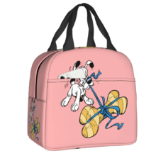 Kawaii Cartoon Asterix Dogmatix Insulated Lunch Bag Kawaii Cartoon Asterix Dogmatix Insulated Lunch Bag