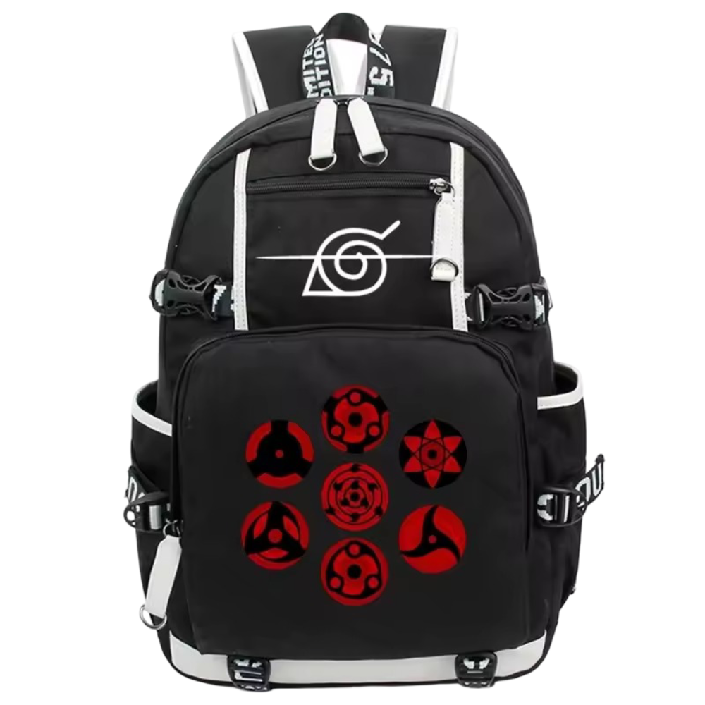 Anime Kawaii Naruto Symbols Printed Backpack