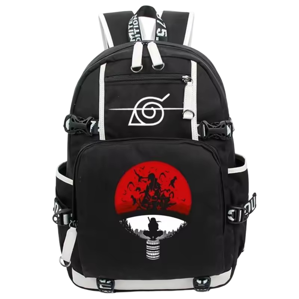 Anime Kawaii Naruto Itachi Uchiha Symbol Backpack