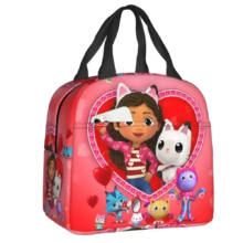 Anime Gabby’s Dollhouse Character Kawaii Insulated Lunch Bag Anime Gabby's Dollhouse Character Kawaii Insulated Lunch Bag