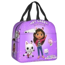 Kawaii Cartoon Gabby’s Dollhouse Hey Gabby Lunch Bag Kawaii Cartoon Gabby's Dollhouse Hey Gabby Lunch Bag