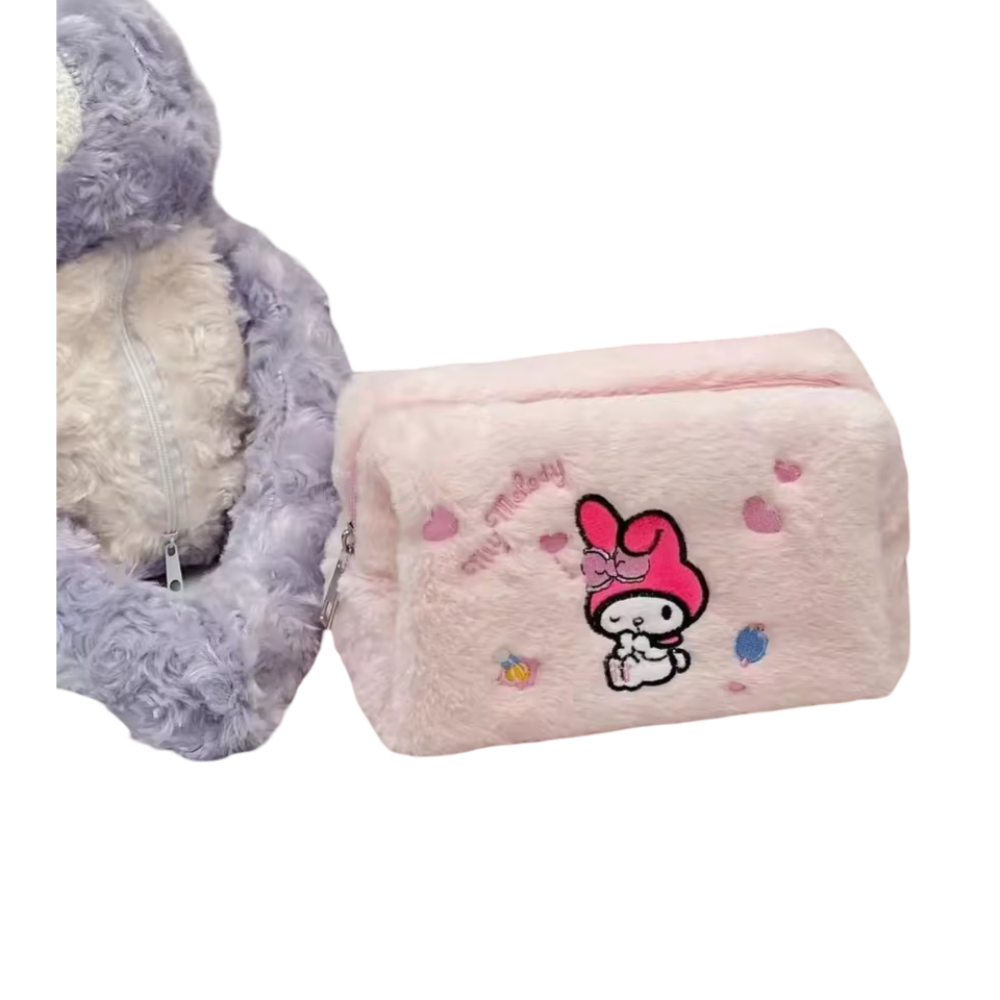 Sanrio Cartoon My Melody Kawaii Plush Pencil Case Sanrio Cartoon My Melody Kawaii Plush Pencil Case
