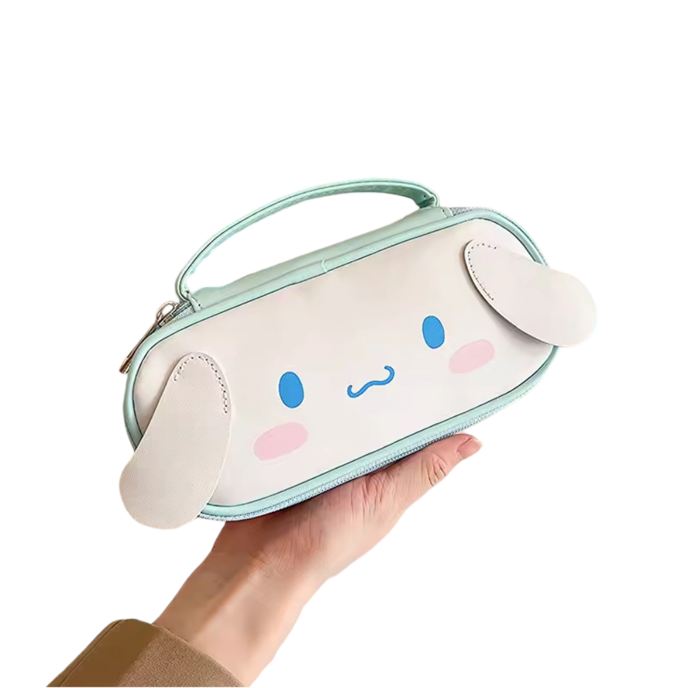 Sanrio Kawaii Cinnamoroll Portable PU Leather Pencil Case