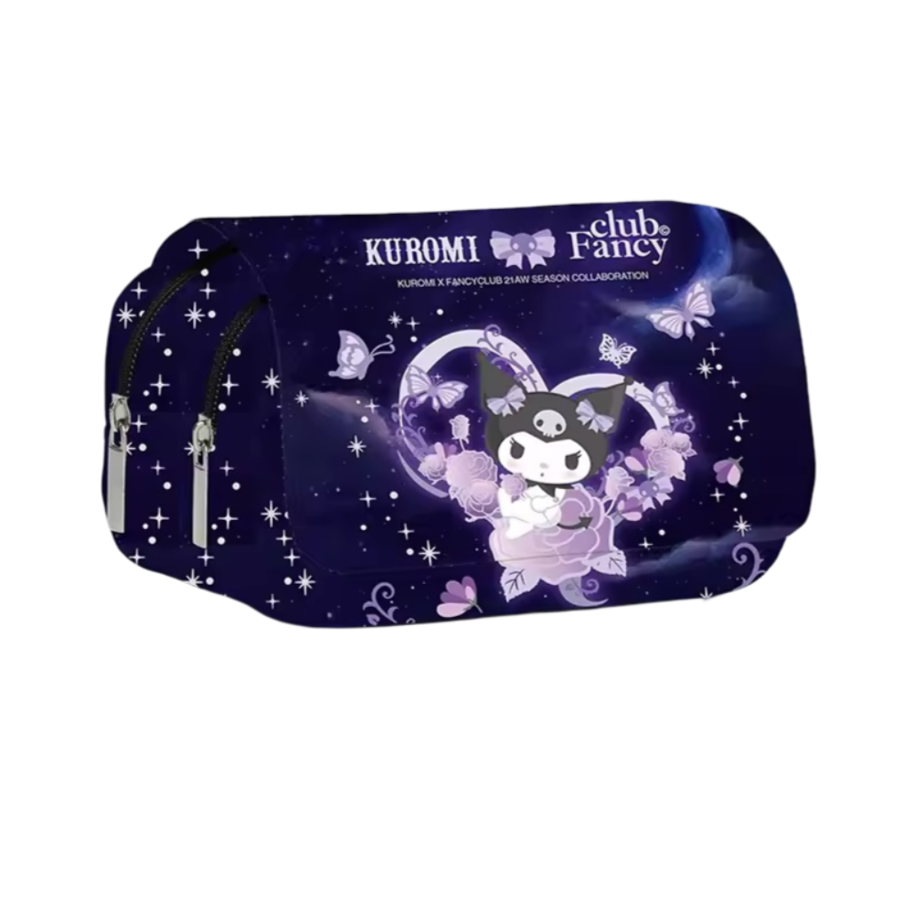 Sanrio Kuromi Print Kawaii Large-Capacity Pencil Case Sanrio Kuromi Print Kawaii Large-Capacity Pencil Case