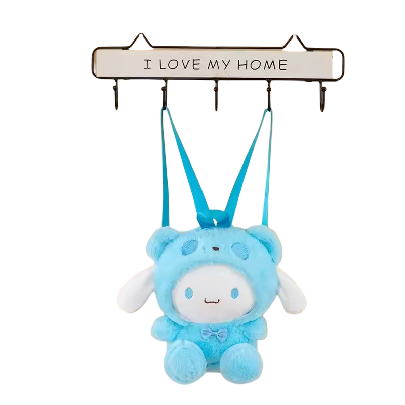 25cm Kawaii Sanrio Cartoon Cinnamoroll Turn Into Panda Plush Backpack 25cm Kawaii Sanrio Cartoon Cinnamoroll Turn Into Panda Plush Backpack