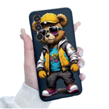 Kawaii Gangster Bear Phone Case For Samsung Galaxy Kawaii Gangster Bear Phone Case For Samsung Galaxy