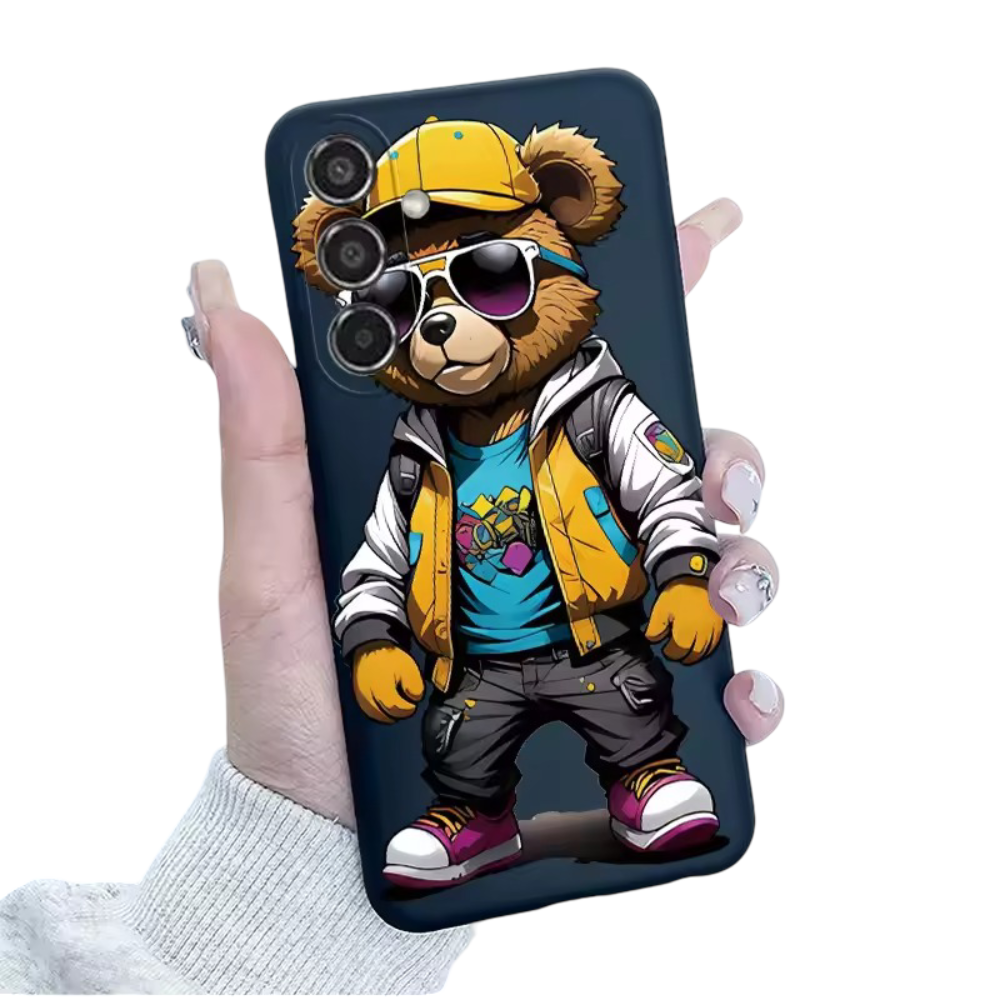 Kawaii Gangster Bear Phone Case For Samsung Galaxy