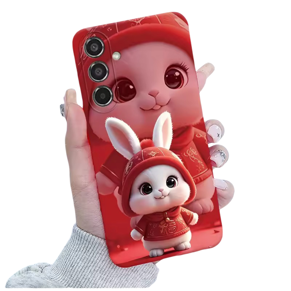 Kawaii Christmas Rabbit Phone Case For Samsung Galaxy