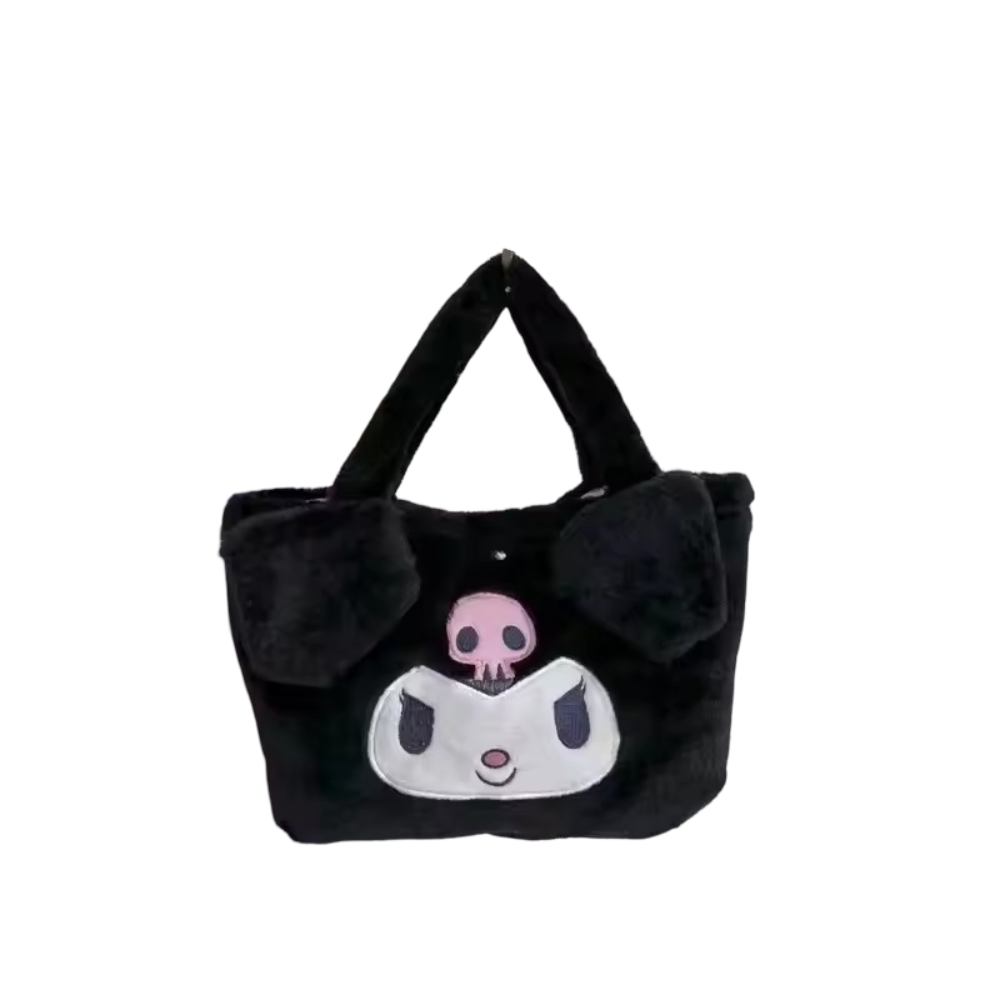 25cm Sanrio Kuromi Kawaii Plush Handbag 