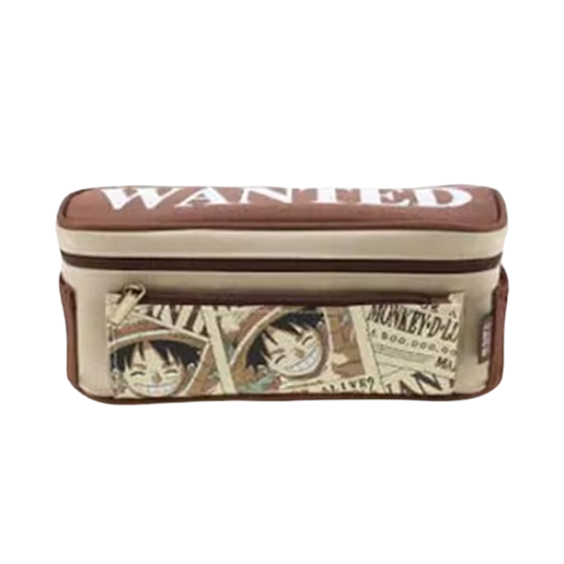 One Piece Wanted Luffy Kawaii Pencil Case
