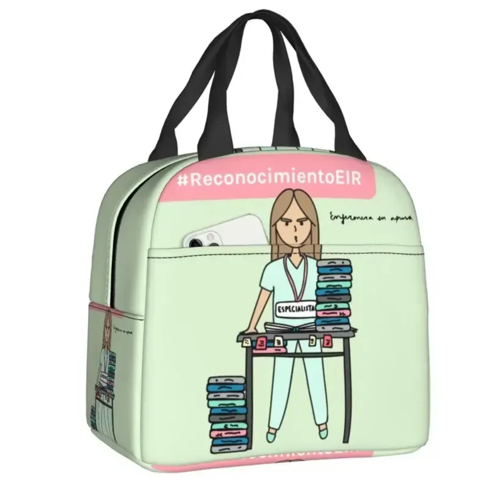 Kawaii Enfermera En Apuros Doctor Nurse Green Lunch Bag