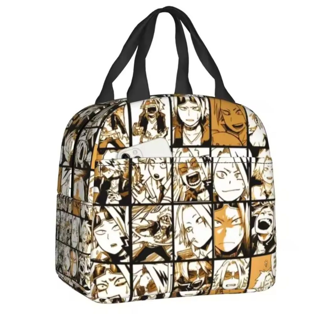 Anime Kawaii My Hero Academia Denki Kaminari Insulated Lunch Bag