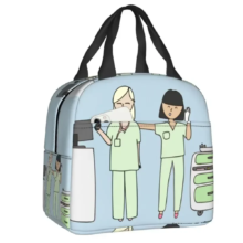 Kawaii Enfermera En Apuros Doctor Nurse Blue Lunch Bag Kawaii Enfermera En Apuros Doctor Nurse Blue Lunch Bag