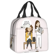 Kawaii Enfermera En Apuros Doctor Nurse White Lunch Bag Kawaii Enfermera En Apuros Doctor Nurse White Lunch Bag