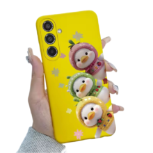 Kawaii Duck Printed Yellow Phone Case For Samsung Galaxy Kawaii Duck Printed Yellow Phone Case For Samsung Galaxy