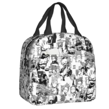 Anime Kawaii My Hero Academia Eijiro Kirishima Black And White Lunch Bag Anime Kawaii My Hero Academia Eijiro Kirishima Black And White Lunch Bag