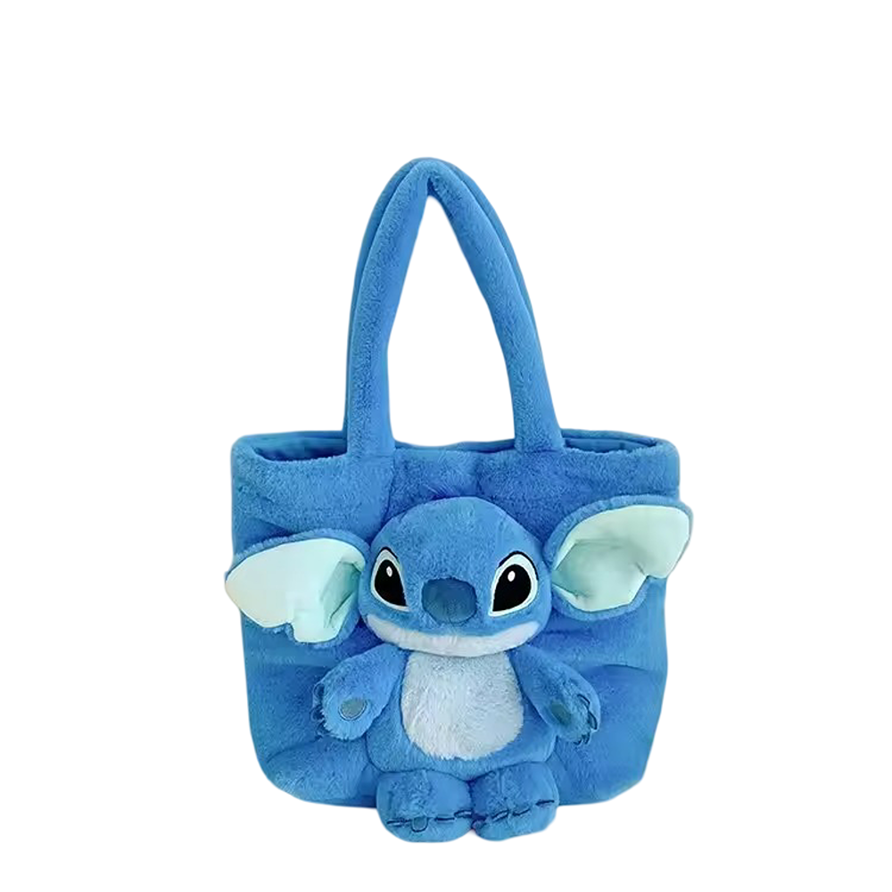 Kawaii Stitch Plush Tote Bag