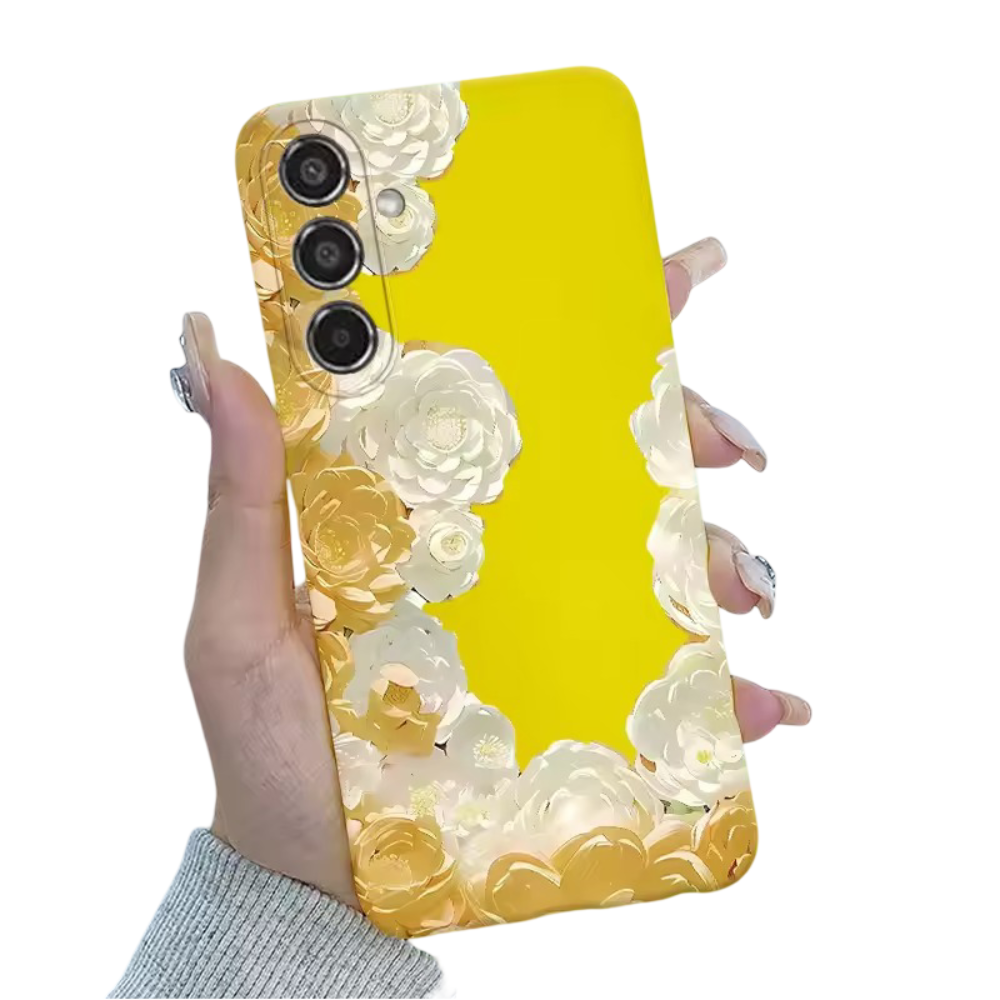 Kawaii Flowers Pattern Phone Case For Samsung Galaxy