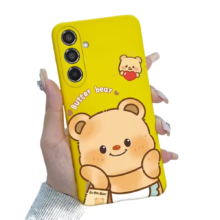 Kawaii Cartoon Butter Bear Phone Case For Samsung Galaxy Kawaii Cartoon Butter Bear Phone Case For Samsung Galaxy