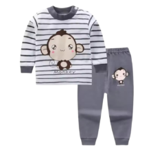 Kawaii Cartoon Monkey Printed Children Pajama Set Kawaii Cartoon Monkey Printed Children Pajama Set