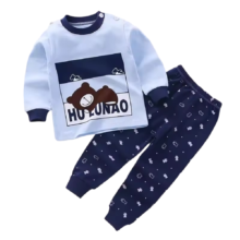Kawaii Cartoon Hulunao Bear Printed Pajama Set Kawaii Cartoon Hulunao Bear Printed Pajama Set