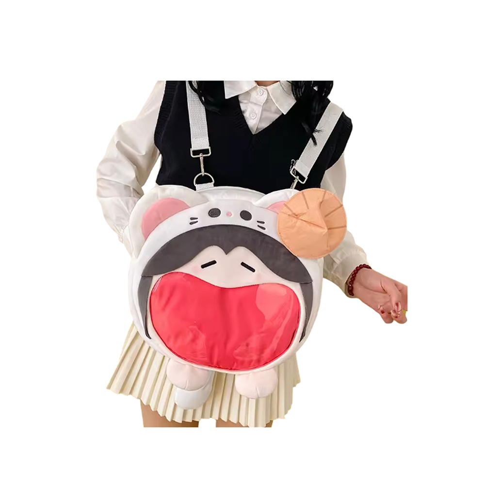 Kawaii Cartoon Hatsune Miku Rat Plush Backpack