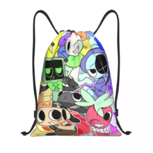 Cartoon Kawaii Dandy’s World Character Drawstring Backpack Cartoon Kawaii Dandy's World Character Drawstring Backpack