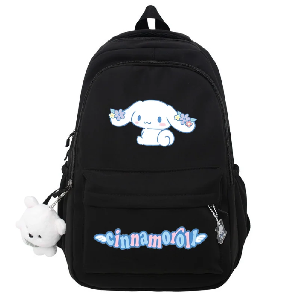 Kawaii Cartoon Cinnamoroll With Flowers Backpack
