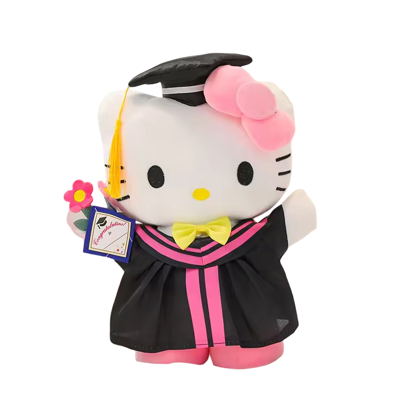 Kawaii Sanrio Hello Kitty Soft Stuffed Graduation Plush Toy Kawaii Sanrio Hello Kitty Soft Stuffed Graduation Plush Toy