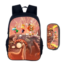 2Pcs/Set Cartoon Rayman Legends Kawaii Backpack With Pencil Case 2Pcs/Set Cartoon Rayman Legends Kawaii Backpack With Pencil Case