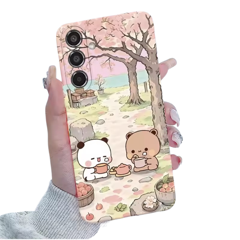 Kawaii Cartoon Bubu And Dudu Bear Phone Case For Samsung Galaxy
