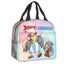 Kawaii Cartoon Asterix And Obelix Insulated Lunch Bag Kawaii Cartoon Asterix And Obelix Insulated Lunch Bag