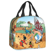 Cartoon Kawaii Asterix Character Insulated Lunch Bag Cartoon Kawaii Asterix Character Insulated Lunch Bag