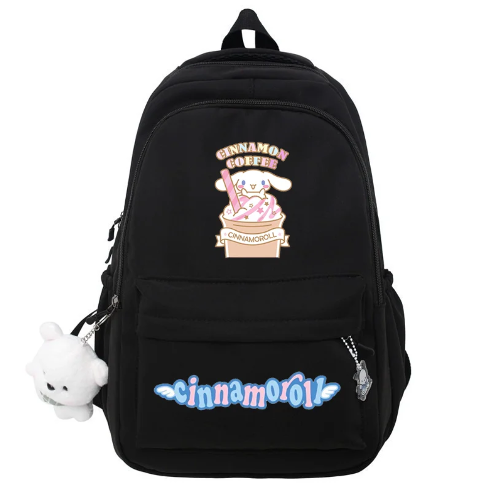 Kawaii Cartoon Cinnamoroll Coffee Printed Backpack