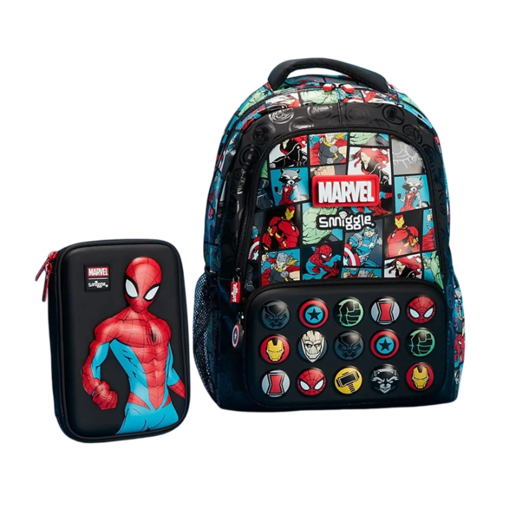 Kawaii Cartoon Superhero Backpack And Pen Cases Kawaii Cartoon Superhero Backpack And Pen Cases