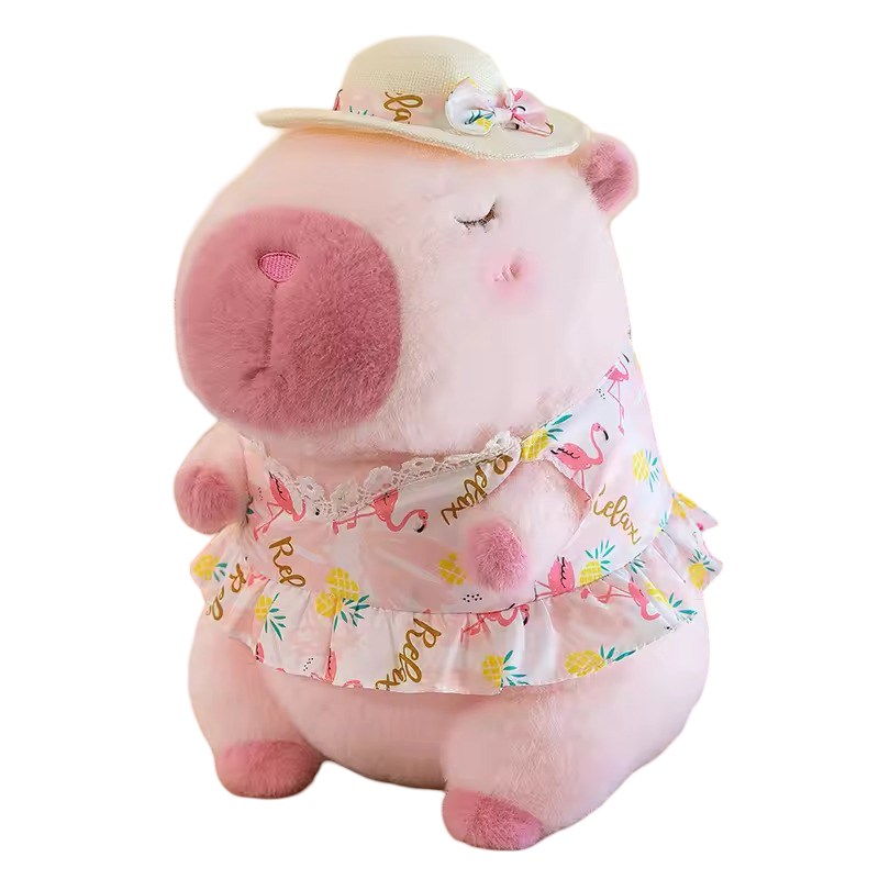 Kawaii Animal Pink Capybara Plush Toy