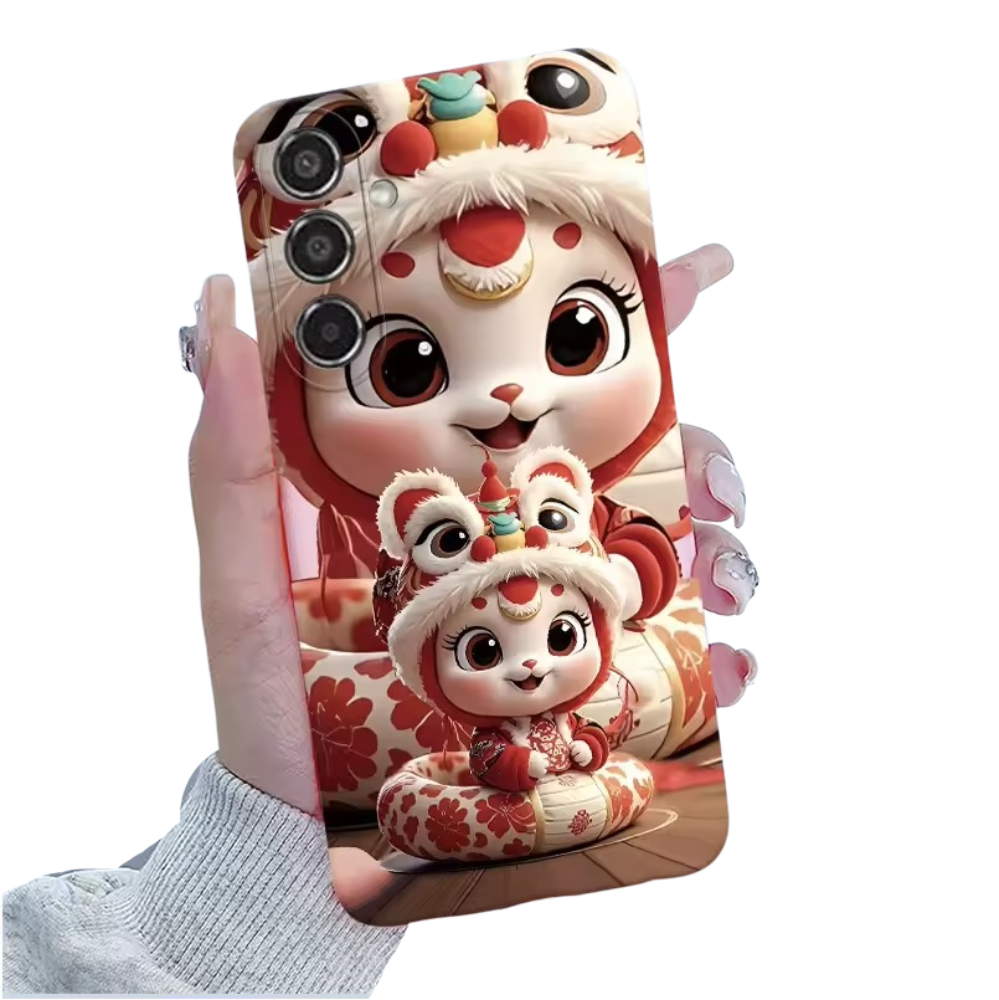 Kawaii Cartoon Snake Baby Phone Case For Samsung Galaxy