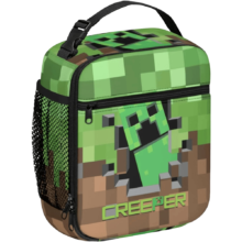 Kawaii Pixel Game Creeper Insulated Lunch Bag Kawaii Pixel Game Creeper Insulated Lunch Bag