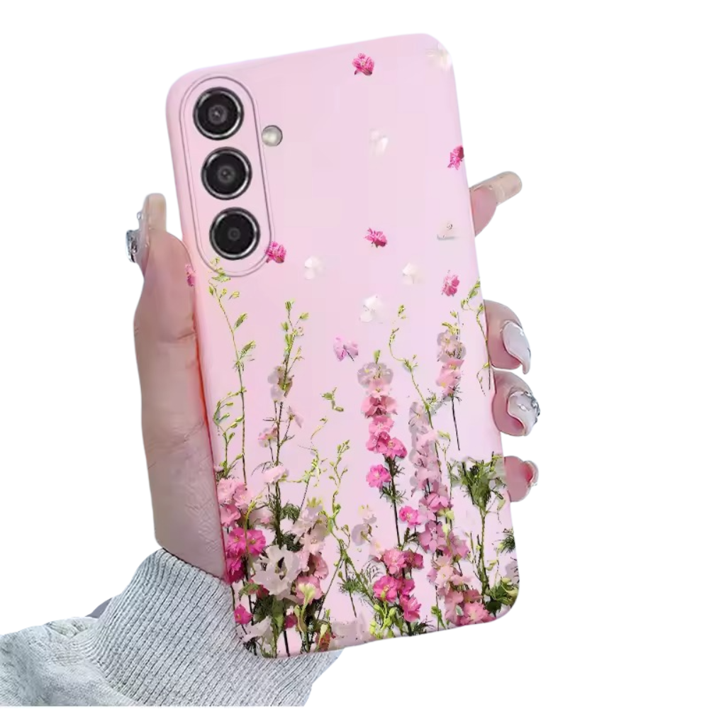 Kawaii Plum Blossom Flower Printed Phone Case For Samsung Galaxy